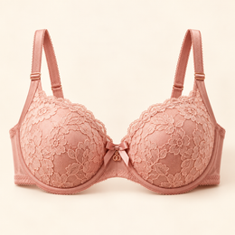 Burgundy bra